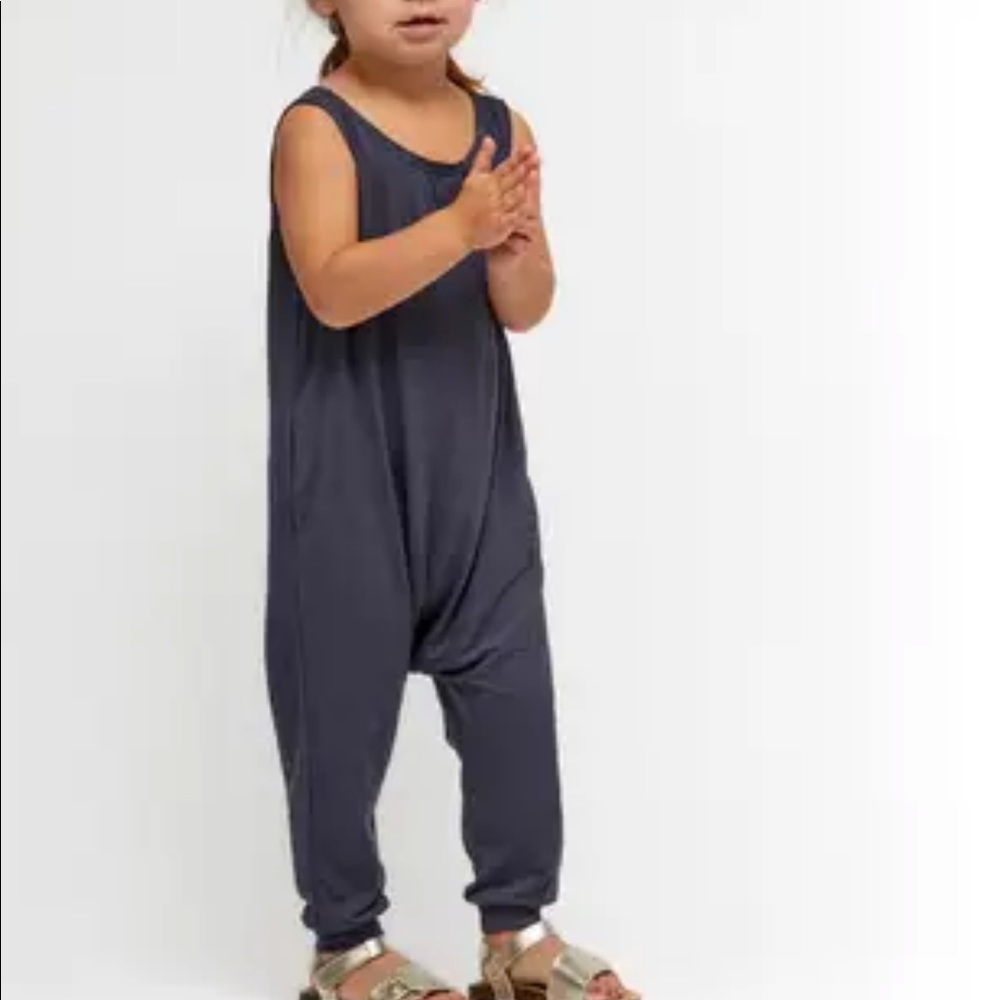 COPY - COPY - Toddler Mini Romper in Slate Blue